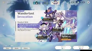 Genshin Impact Standard Banner Pull 41 to 80 - 50/50 (No audio)