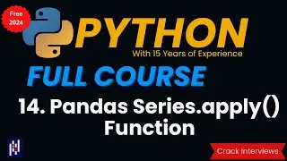 apply function in Python | apply in Pandas | pandas.Series.apply