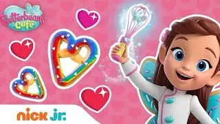 Heart-Shaped Rainbow Pretzel Valentine’s Day Recipe 🥨| Butterbean’s Café | Nick Jr.