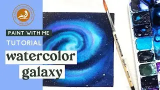 How to Paint a Watercolor Galaxy