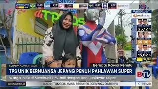 TPS Bernuansa Jepang Memikat Pemilih Datang