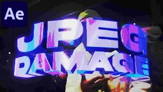 How To Make A JPEG DAMAGE LOOK In After Effects