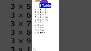 3 Table 