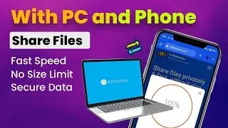 Share Your Files With Mobile And Computer || No Size Limit || Fast Data Sharing || Data Is Secure