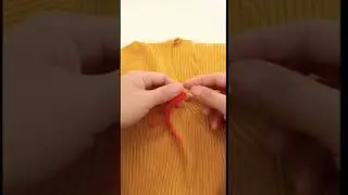 How to patch a hole in clothes | How to fix a hole with needle and thread