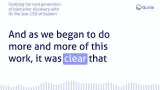 Enabling the next generation of biomarker discovery with Dr. Mo Jain, CEO of Sapient