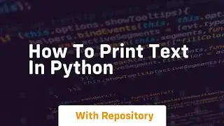 how to print text in python