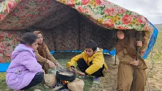 *Maryam's efforts for her adopted children: to set up a temporary nomadic tent