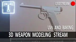 3D WEAPON MODELING - Chill and Chat 3d art stream