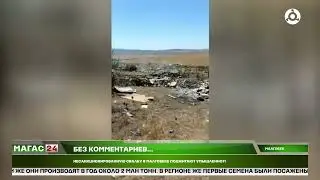 Без комментариев. Возгорание мусорной свалки в Малгобеке