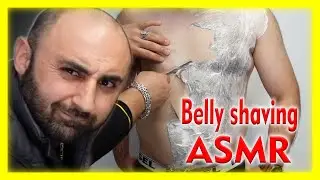 asmr 👉 belly razor wet shave barber Turko