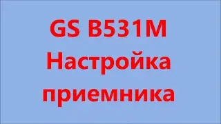 Gs b531m настройка приемника