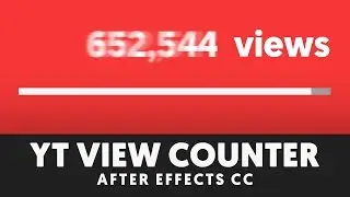 Number Counter Animation (with comma) - After Effects Tutorial