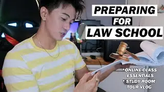 Preparing For Law School | Online Class Essentials + Study Room Tour Vlog