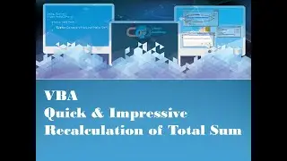 VBA - Quick & Impressive Recalculation of Total Sum