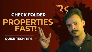 Fast Way to Check Folder Properties | Tech Tip 