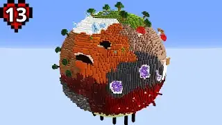 I Built a Planet in Minecraft Hardcore