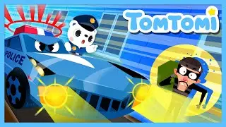 Police Tomtomi and Catching the Thief🚓👮‍♂🔎 | Catch the runaway thief! | Police Car | TOMTOMI