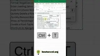 How to create a table in Microsoft Excel