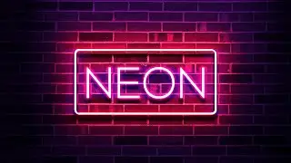 NEON SIGN TUTORIAL! (Photopea/Photoshop) +Template