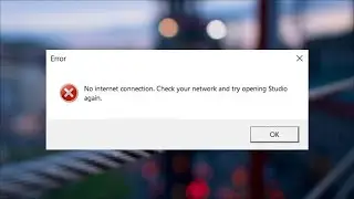 Roblox - No Internet Connection - Check Your Network And Try Opening Studio