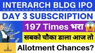 Interarch Building IPO Subscription Status 🔥| Interarch Building Products IPO Allotment Chances 💥