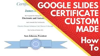 How to Create a Custom Certificate Template in Google Slides