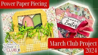 March Made Club Power Paper Piecing!  Just think, you might have thrown these away!