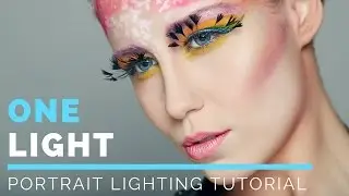 Portrait Photography Lighting Tutorial One Light Set Up | Strobe one Light Set Up