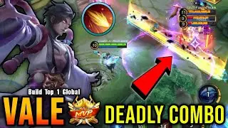 One Shot Combo Kills!! Vale 100% Deadly - Build Top 1 Global Vale ~ MLBB