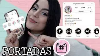PORTADAS para HIGHLIGHTS en INSTAGRAM  sin subirlas a tu historia  (historias destacadas)