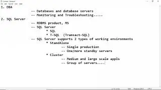 MSSQL DBA9AM CL1