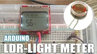 Arduino Light sensor LDR Monitor with a LCD Nokia 5110 Tutorial