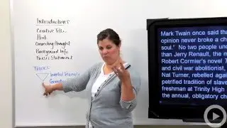Introduction paragraph - Parts of an essay