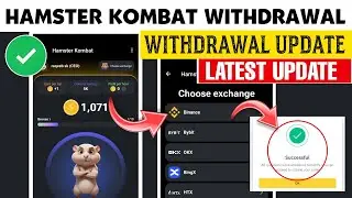 HAMSTER KOMBAT mining withdrawal | Hamster KOMBAT withdrawal update | Hamster komate daily cipher