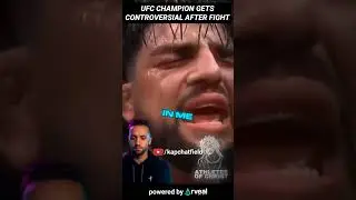 UFC champion gets controversial after fight 