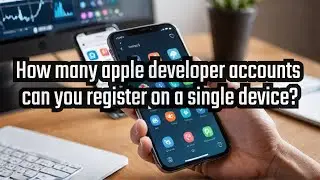 How many Apple developer accounts can you register on a single device?