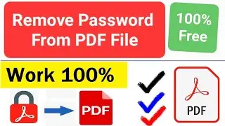 How to Remove Password from PDF file | How to Remove Forgot Password  From PDF file without Software