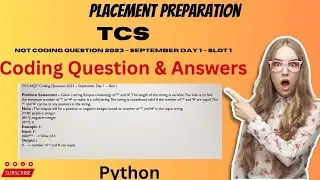 TCS NQT Coding Question 2023 – September Day 1– Slot 1