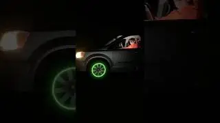 Glow in the dark tire caps