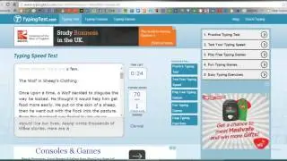 How to do typing test online