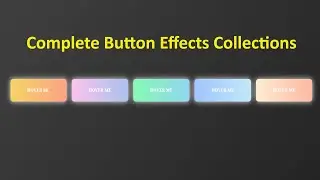 How To Make An Gradient Button Hover Effects Using HTML and CSS | Linear Gradient Buttons Effects