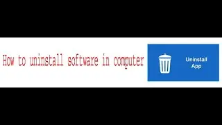 how to uninstall software on windows 7