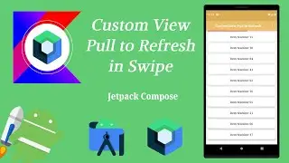 How to Implement Custom View Pull to Refresh in Jetpack Compose | Android | Kotlin | Make it Easy