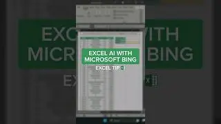 Can you use Bing AI with Excel 🤔🤖 #shorts