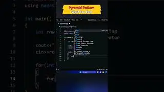 how to printing Pyramid Pattern using cpp