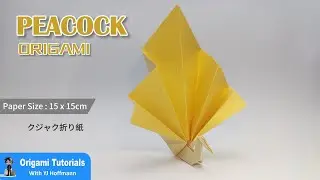 Origami Peacock 動物折り紙