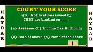 TEST 2 | Basic Concept Of Income Tax @DeanTurn