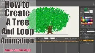 How to create a tree and loop animation - 2D animation by Anime Studio Moho