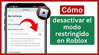 Cómo desactivar el modo restringido en Roblox (2024) | Desactivar el modo restringido en Roblox